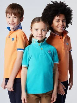 Polo Shirts^North Sails 'Polo Shirt With Striped Trims TANGERINE