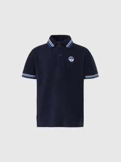 Polo Shirts^North Sails 'Polo Shirt With Striped Trims NAVY BLUE