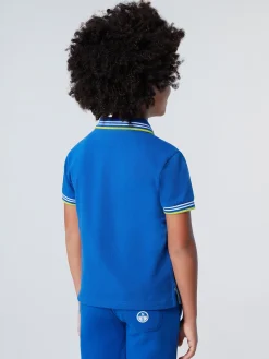 Polo Shirts^North Sails 'Polo Shirt With Striped Trims SURF BLUE