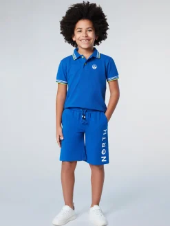 Polo Shirts^North Sails 'Polo Shirt With Striped Trims SURF BLUE