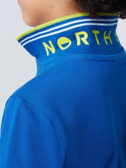 Polo Shirts^North Sails 'Polo Shirt With Striped Trims SURF BLUE