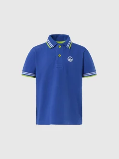 Polo Shirts^North Sails 'Polo Shirt With Striped Trims SURF BLUE