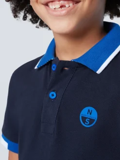 Polo Shirts^North Sails 'Polo Shirt With Two-tone Trims NAVY BLUE