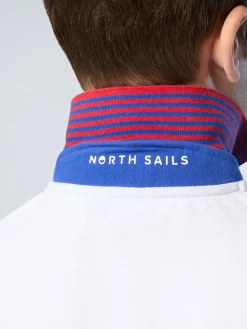 Polo Shirts^North Sails 'Polo Shirt With Two-tone Trims WHITE