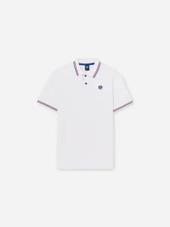 Outlet^North Sails 'Polo With Contrast Trims WHITE