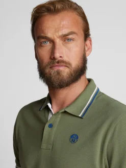 Outlet^North Sails 'Polo With Contrast Trims OLIVE GREEN