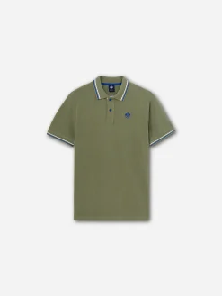 Outlet^North Sails 'Polo With Contrast Trims OLIVE GREEN