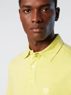 Outlet^North Sails 'Recycled Jersey Polo Shirt LIGHT SULPHUR
