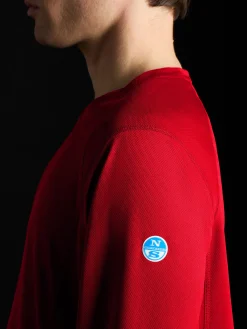 Deckwear & Footwear|T-shirts^North Sails 'Regatta Tech T Long Sleeve FIERY RED