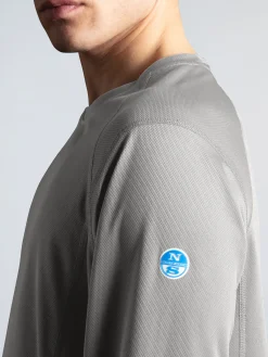 Deckwear & Footwear|T-shirts^North Sails 'Regatta Tech T Long Sleeve TITANIUM