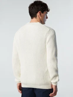 Outlet^North Sails 'Ribbed Crew-neck MARSHMALLOW