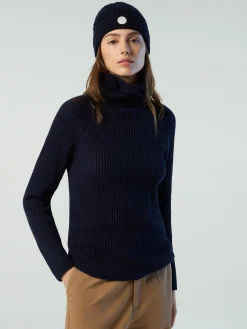 Outlet^North Sails 'Ribbed Turtleneck Sweater NAVY BLUE