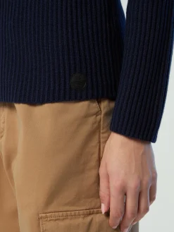 Outlet^North Sails 'Ribbed Turtleneck Sweater NAVY BLUE