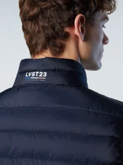 Outlet^North Sails 'Saint-Tropez Quilted Vest NAVY BLUE