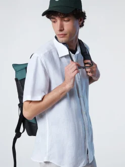 Outlet^North Sails 'Short-sleeve Linen Shirt WHITE