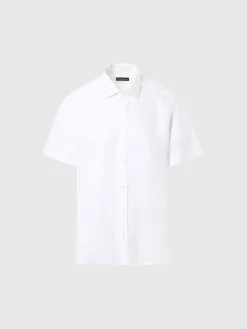 Outlet^North Sails 'Short-sleeve Linen Shirt WHITE