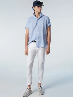 Outlet^North Sails 'Short-sleeve Linen Shirt LIGHT BLUE