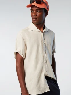 Outlet^North Sails 'Short-sleeve Linen Shirt DOVE
