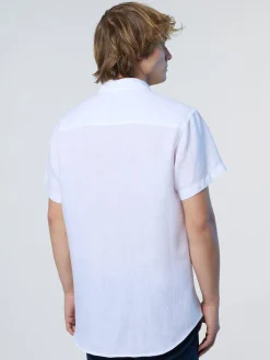 Shirts^North Sails 'Short-sleeved Linen Shirt WHITE