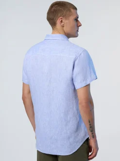 Shirts^North Sails 'Short-sleeved Linen Shirt LIGHT BLUE