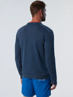 Sweaters & Cardigans^North Sails 'Stonewashed Cable-knit Sweater NAVY BLUE