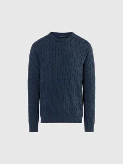 Sweaters & Cardigans^North Sails 'Stonewashed Cable-knit Sweater NAVY BLUE