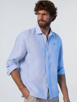 Shirts^North Sails 'Striped Linen Shirt COMBO 1 664317
