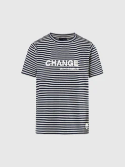 T-shirts & Tops^North Sails 'Striped Modal T-shirt With Slogan COMBO 1 093366