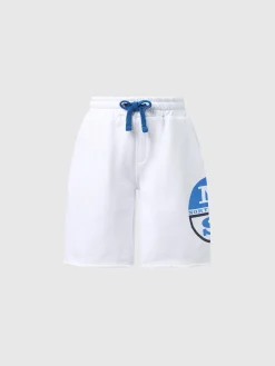 Outlet^North Sails 'Sweat Shorts With Graphic Print WHITE