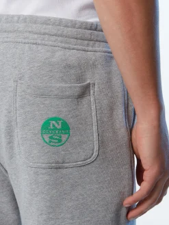 Outlet^North Sails 'Sweat Shorts With Logo Pocket GREY MELANGE