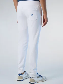 Trousers^North Sails 'Sweatpants With Logo Patch WHITE