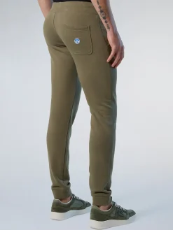 Trousers^North Sails 'Sweatpants With Logo Patch DUSTY OLIVE