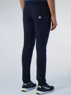 Trousers^North Sails 'Sweatpants With Logo Patch NAVY BLUE