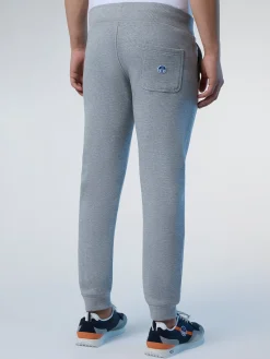 Trousers^North Sails 'Sweatpants With Logo Patch GREY MELANGE