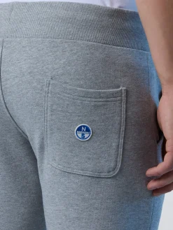 Trousers^North Sails 'Sweatpants With Logo Patch GREY MELANGE