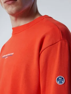 Outlet^North Sails 'Sweatshirt With Chest Print BRIGHT ORANGE