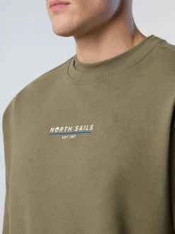 Sweatshirts & Hoodies^North Sails 'Sweatshirt With Heritage Print DUSTY OLIVE
