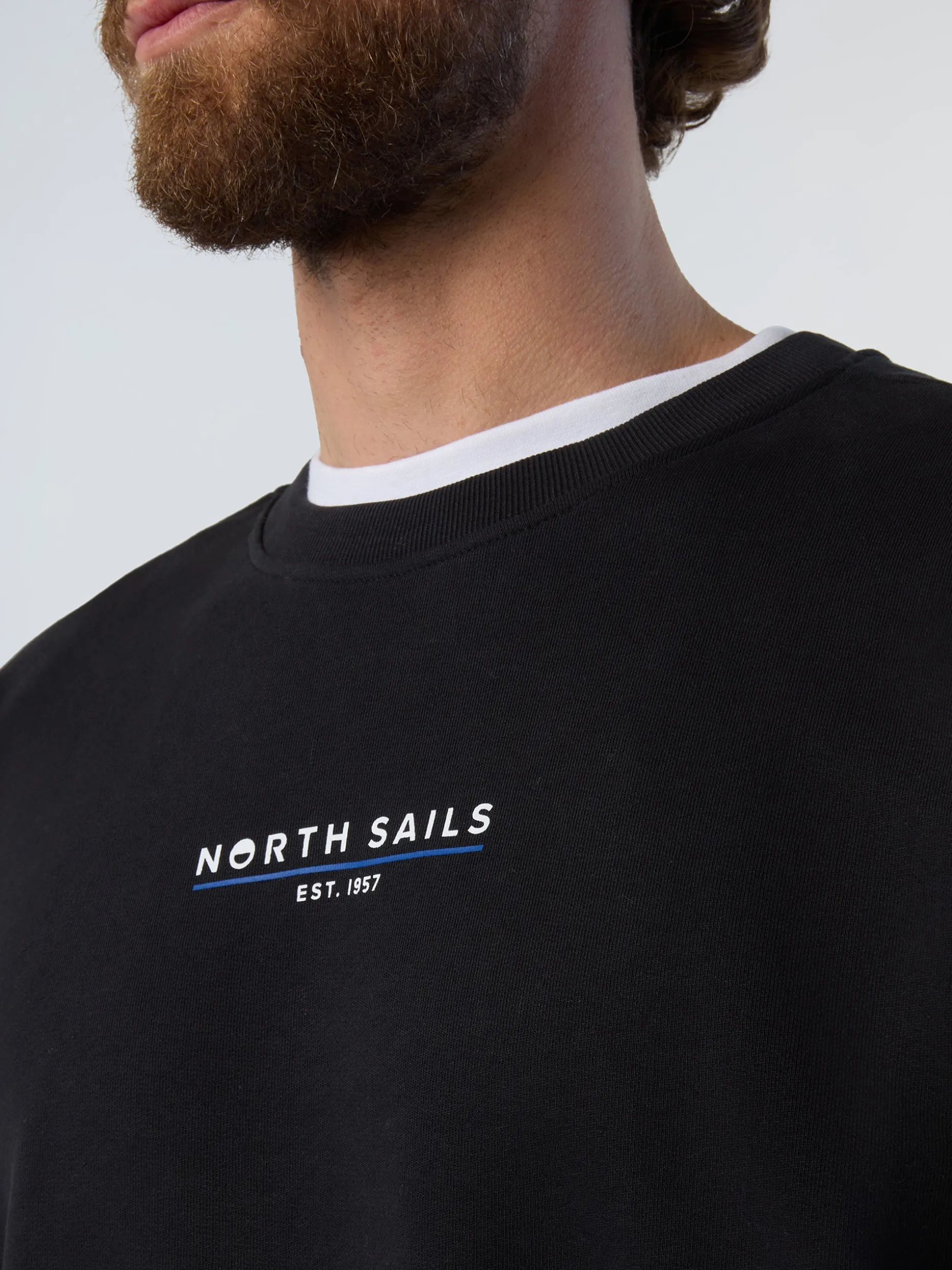 Sweatshirts & Hoodies^North Sails 'Sweatshirt With Heritage Print BLACK