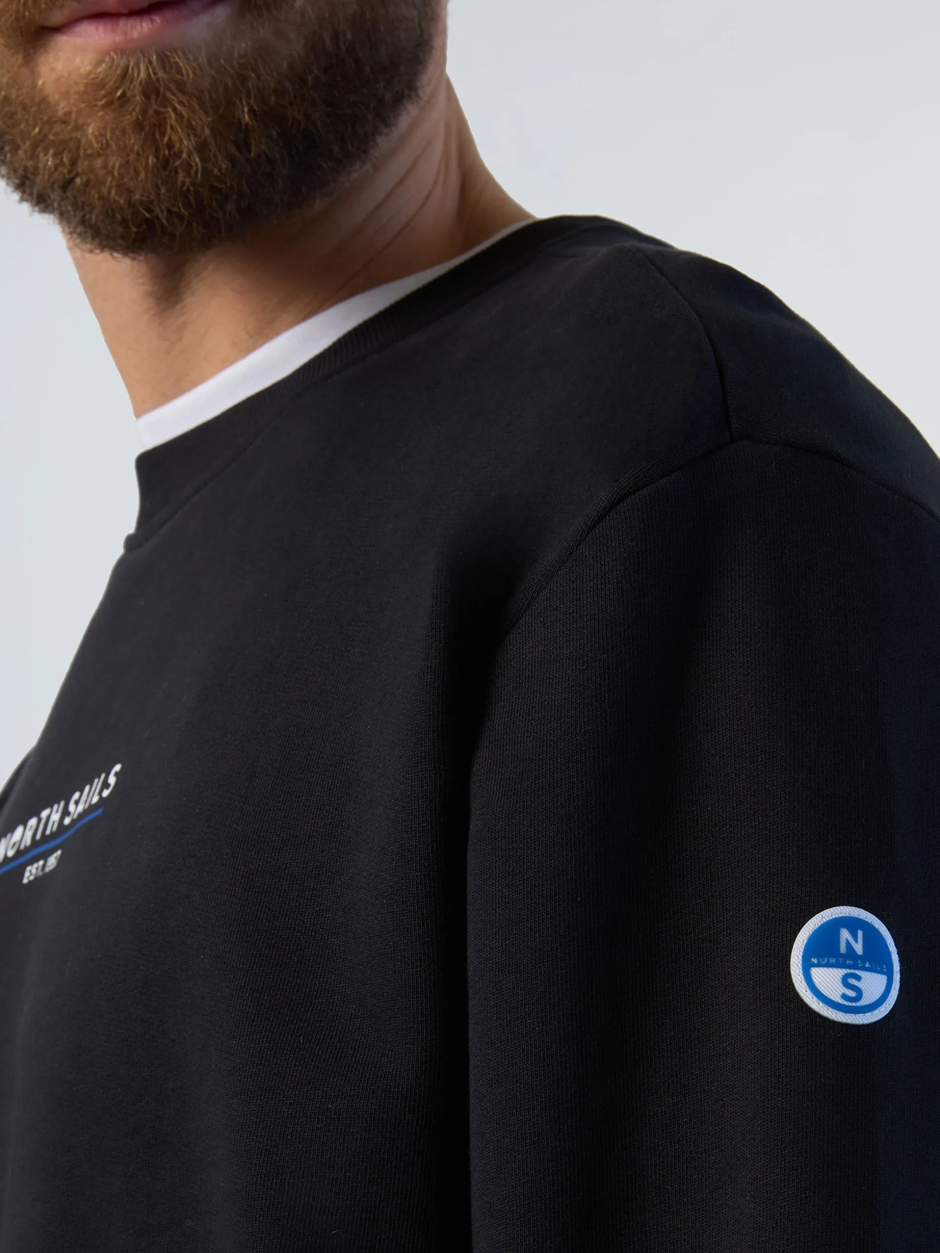 Sweatshirts & Hoodies^North Sails 'Sweatshirt With Heritage Print BLACK