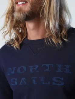 Outlet^North Sails 'Sweatshirt With Lettering NAVY BLUE