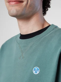 Outlet^North Sails 'Sweatshirt With Logo Patch MILITARY GREEN