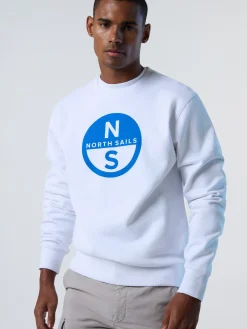 Sweatshirts & Hoodies^North Sails 'Sweatshirt With Maxi Print WHITE
