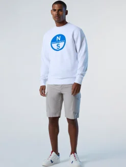 Sweatshirts & Hoodies^North Sails 'Sweatshirt With Maxi Print WHITE