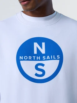 Sweatshirts & Hoodies^North Sails 'Sweatshirt With Maxi Print WHITE
