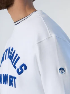 Sweatshirts & Hoodies^North Sails 'Sweatshirt With Newport Print WHITE