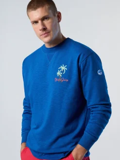 Sweatshirts & Hoodies^North Sails 'Sweatshirt With Palm Tree Embroidery OCEAN BLUE