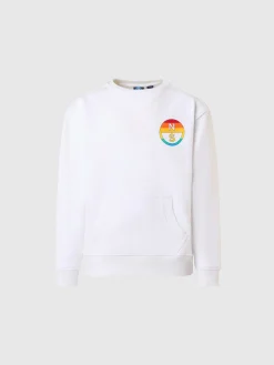 Sweatshirts & Hoodies^North Sails 'Sweatshirt With Rainbow Prints WHITE