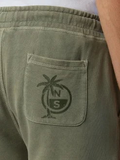 Shorts^North Sails 'Sweatshorts With Palm Tree Print DUSTY OLIVE