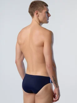 Beachwear^North Sails 'Swim Briefs With Stripes NAVY BLUE