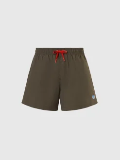 Beachwear^North Sails 'Swim Shorts With Logo Patch DUSTY OLIVE